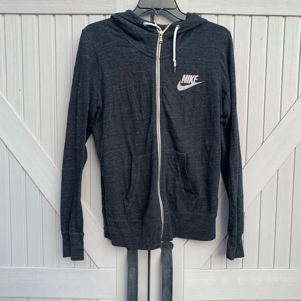 Womens nike lightweight sweater dark grey size Large